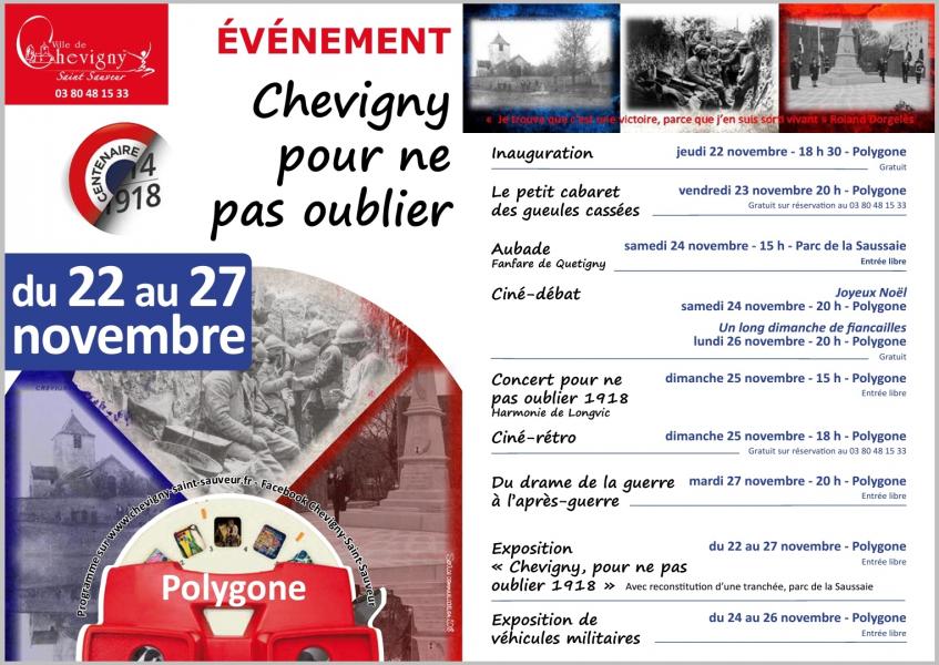 Chevigny pour ne pas oublier 1918